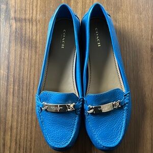 Coach Women's Blue Loafers